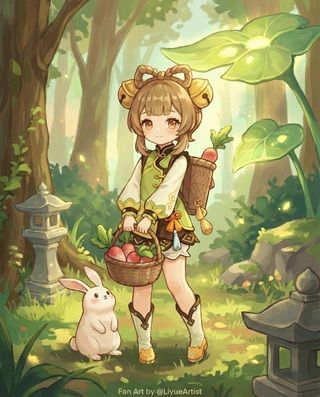 Yaoyao Genshin Impact Character Art